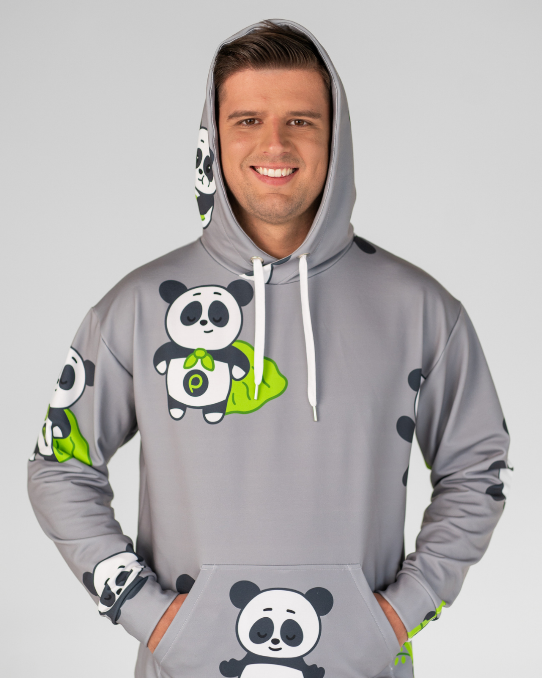 Super panda lielizmēra džemperis