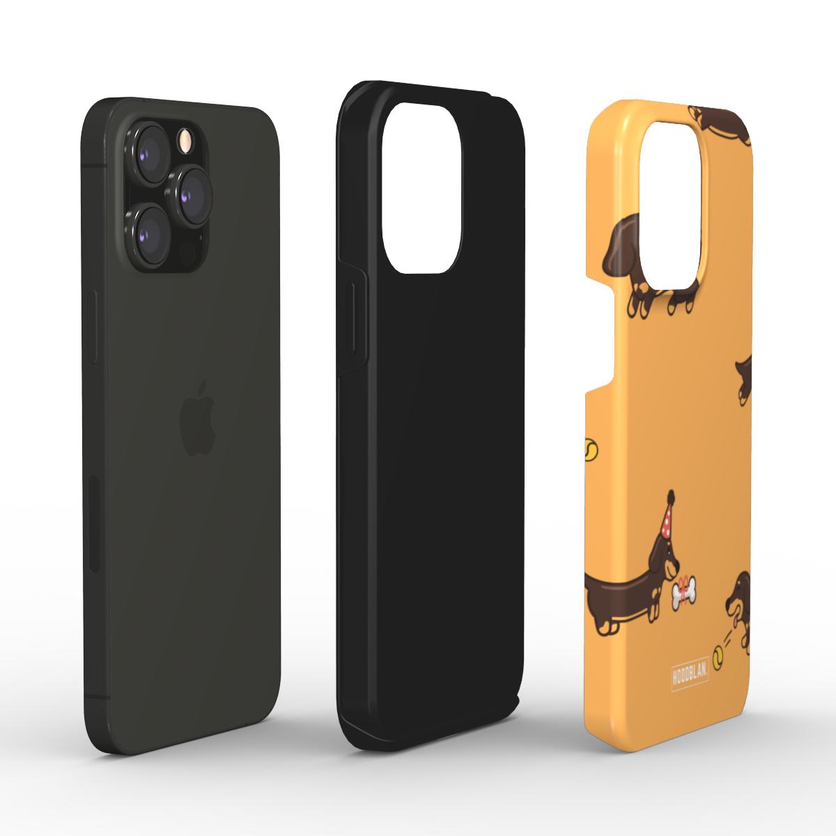 Dusmīgs suņu telefona vāciņš