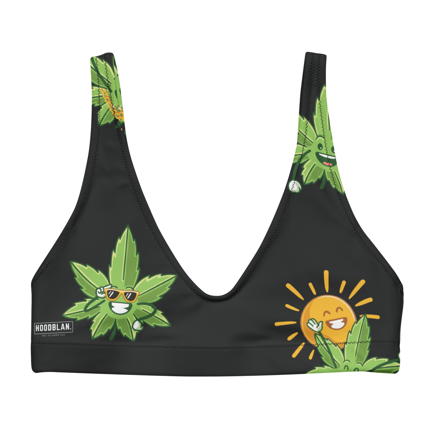 Dullās kaņepes bikini augšdaļa